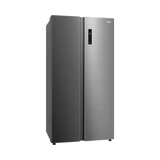 Midea 563 L Side By Side, Frost Free Refrigerator |Digital Display|Stabilizer Free Operation|Inverter compressor (MDRS710FGF46 Bru Steel)