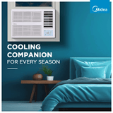 Midea Carrier 2026 Model 1.5 Ton MARVEL RYL 5 Star Window Inverter AC (MIW19MR5R36F0, White)