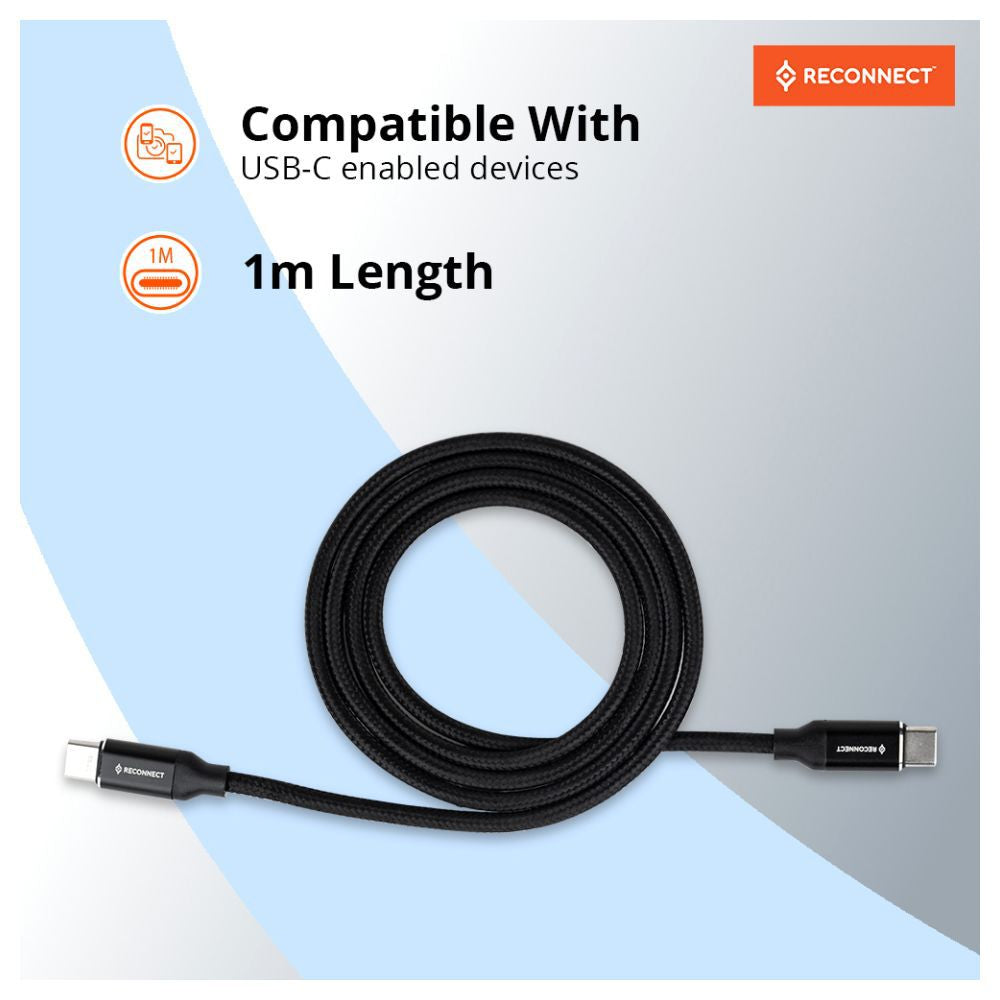 Reconnect Type C Cable Black