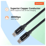 Reconnect Type C Cable Black