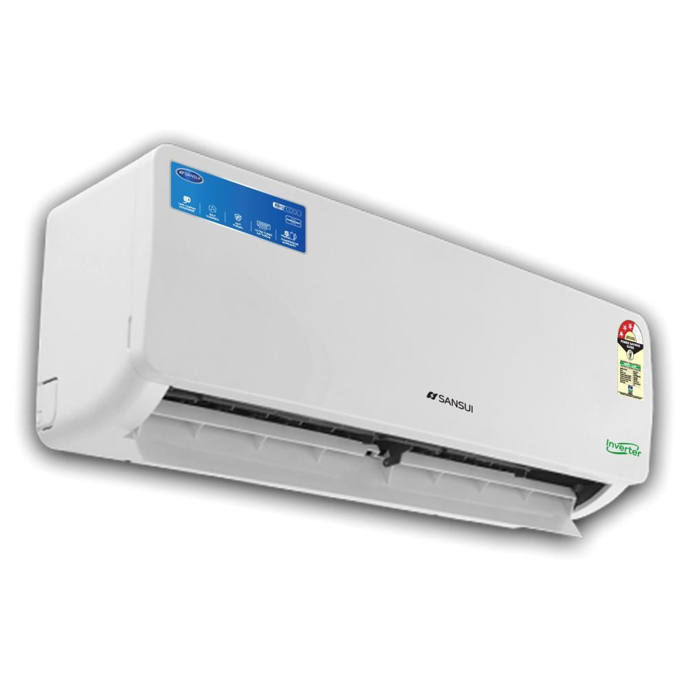 Sansui 1.5 Ton 3 star 4 in 1 convertible inverter split AC, JSE183SI2301 (100 Percent copper, High cooling capacity 17500 BTU, High star rating 3.95, ecofriendly R32 refrigerant, 2023 Launch)