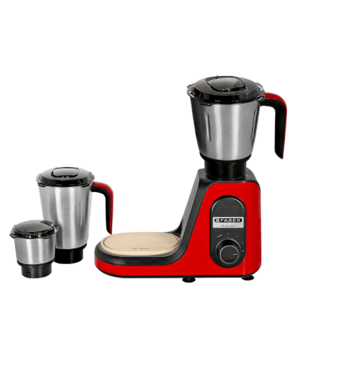 Faber 3 jar mixer grinder, 1000 watt (FMG Master Chef 1000 3J Mystic Red)