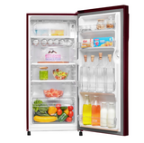 Haier 190L 1 Star Red Noisettes Finish Direct Cool Single Door Refrigerator