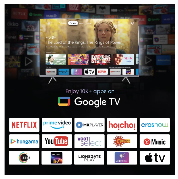 Haier 4K Ultra HD P7GT Series 127cm(50) Smart Google TV With Hands Free voice Control (50P7GT-P)