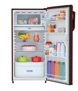 Haier 165 L Direct Cool Single Door Refrigerator 1 Star Red Mono, HRD-1851BBRA-P