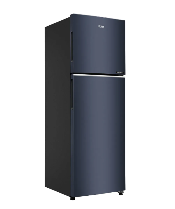 Haier 268 L Double Door Frost Free Top Mount Refrigerator 2 Star Graphite Black, HRF-3182IBGKA-P