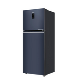 Haier Double Door Refrigerator 358 Litres Convertible 2 Star Inverter HRF-4082BLUSA-P Ultramarine Steel | Convertible 2 Star Inverter,Digital Display,1 Hour Icing Technology