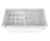 Haier 500 Litres Glass Top Deep Freezer, White Colour - HFC-575GM5