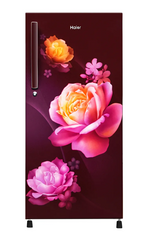 Haier 190L 1 Star Red Noisettes Finish Direct Cool Single Door Refrigerator