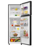 Haier 240L 2 Star Frost Free Double Door Refrigerator (HRF-2902EWGA-P, Wave Glass)