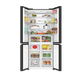 Haier Lumiere 520 Litres 3 Star Frost Free French Door Smart Wifi Enabled Refrigerator with Colorful Digital Display Panel (HRB-600KGU1, Black Glass)