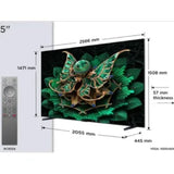 TCL (115C7K) 115-Inch 4K QD-Mini LED Google TV | 144Hz | Dolby Vision | Onkyo Audio | 2025 Model