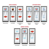 Toshiba 233 Litre 3 Star 9 in 1 Convertible Refrigerator GR-RT338WE-PMI(49)