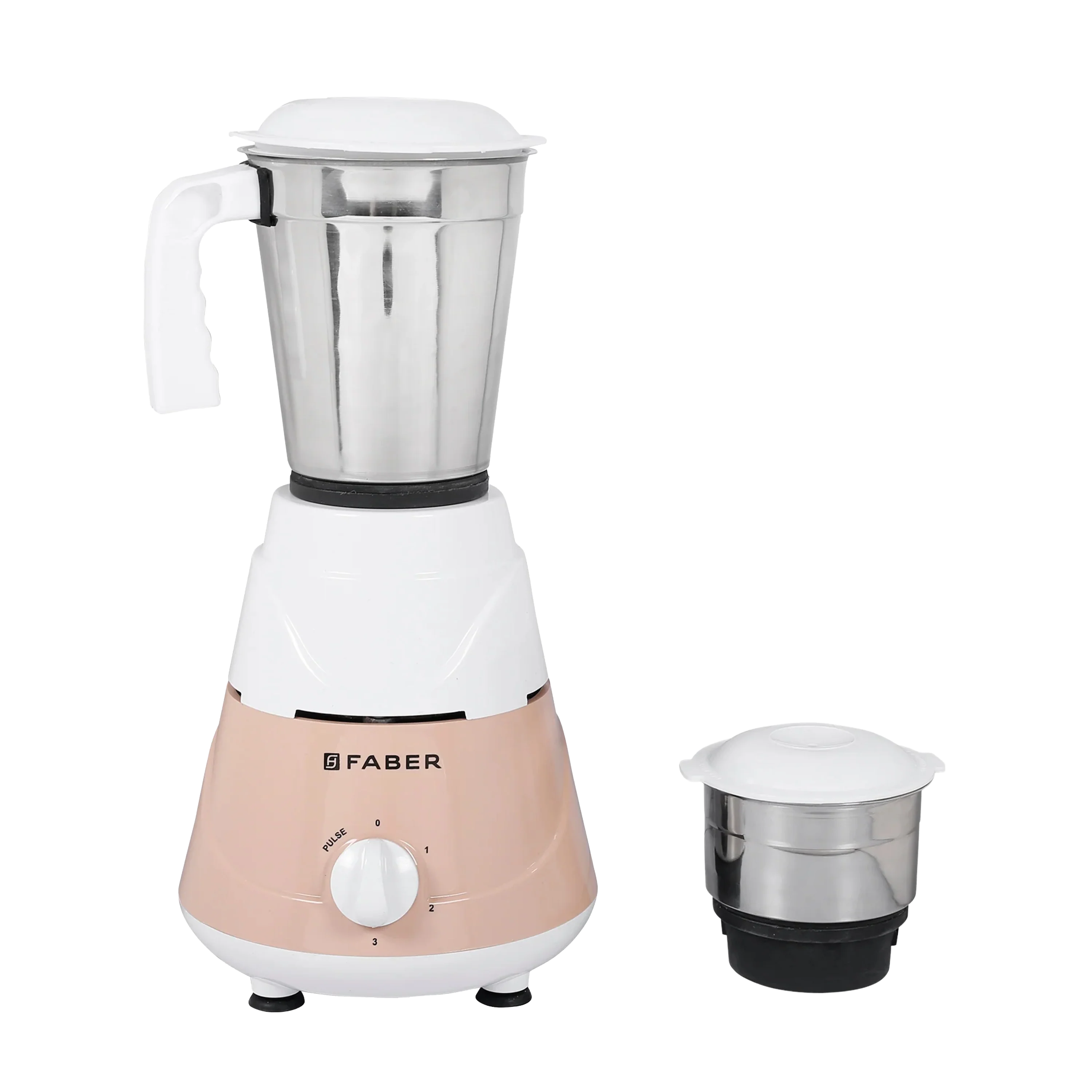 Faber Vita Power 500 W Mixer Grinder (VITA POWER 500W 2J PW,Beige and White)