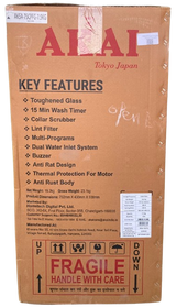 Akai 7.5 kg Semi Automatic Top Load Washing Machine Pink Cherry Flower Glass (AKSA755CPFG)