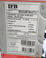 IFB IVS 405 SLA AC Stabilizer 170 - 270 Volts ( Brand New Seal Pack )