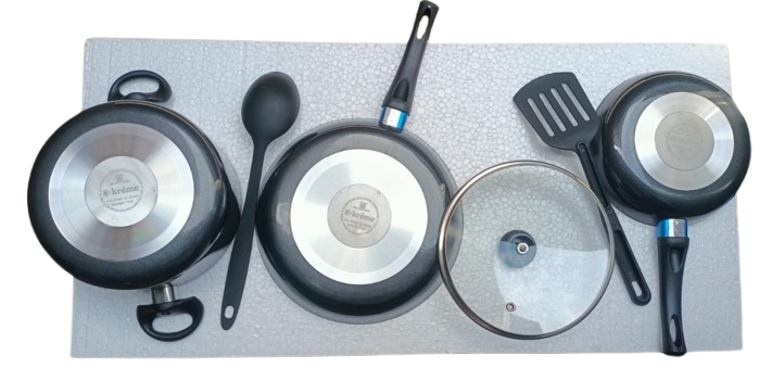 Kreme 3pcs Set Combo Non-Stick Coated Cookware Set