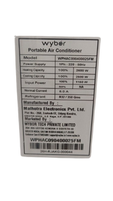 Wybor Portable Air Conditioner 0.8 Ton Hot & Cold WPHA090400025FM