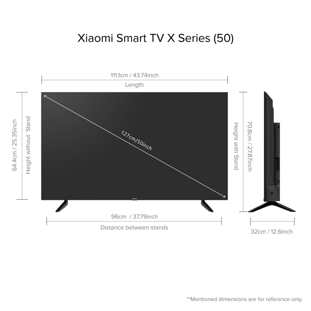 Xiaomi X Series 125 cm (50 inch) Ultra HD (4K) LED Smart Google TV with 4K Dolby Vision L50M7-A2IN
