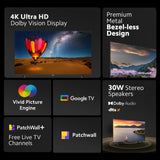 Xiaomi X Series 125 cm (50 inch) Ultra HD (4K) LED Smart Google TV with 4K Dolby Vision L50M7-A2IN