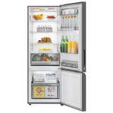 Haier 325 Litres 3 Star Frost Free Double Door Bottom Mount Convertible Refrigerator with Triple Inverter Technology (HRB-3753BBS-P, Brushline Silver)