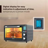 PHILIPS 25-Litre HD6975/00(882697500010 Oven Toaster Grill (OTG) with Motorised Rotisserie,Opti Temp Technology (Grey)