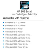 HP 802 Small Ink Cartridge - Tri-color