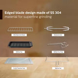 PHILIPS 25-Litre HD6975/00(882697500010 Oven Toaster Grill (OTG) with Motorised Rotisserie,Opti Temp Technology (Grey)