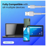 EVM - C012 TYPE C DATA CABLE (Black)