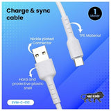 EVM - C012 TYPE C DATA CABLE (Black)