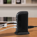 Itek WCH005 5 Port USB Desktop Wall Charging Multi Ports Rapid Adapter (Black)