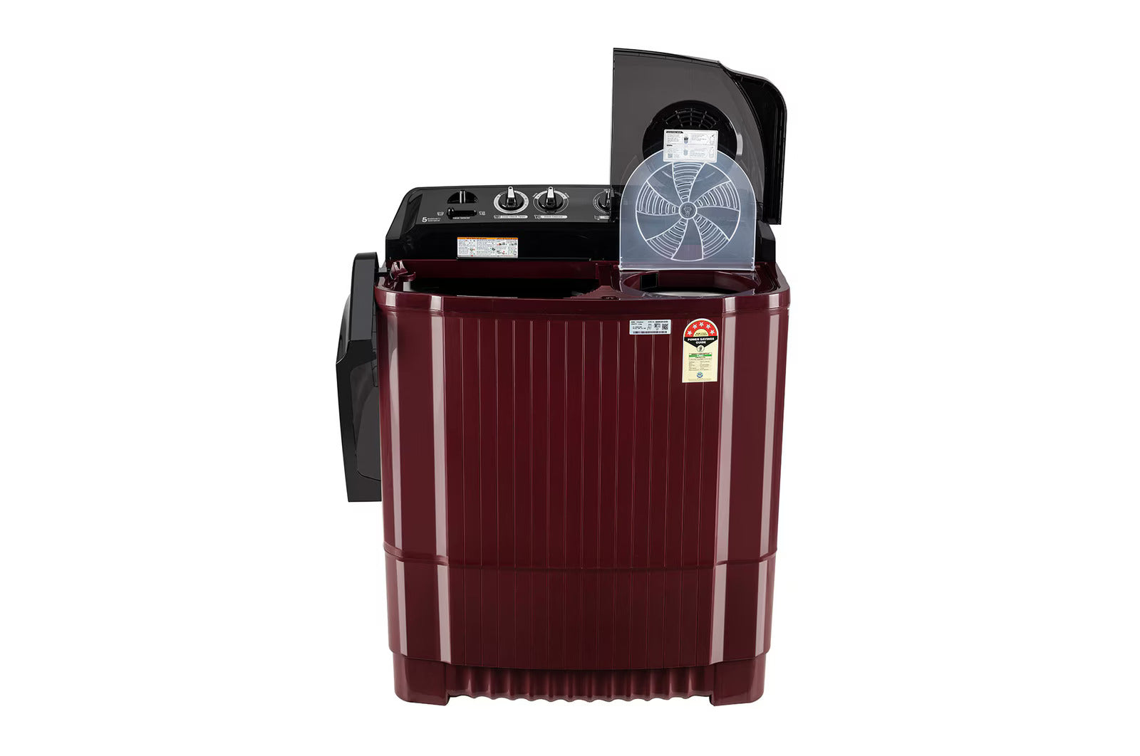 LG 11.5 kg, 5 Star, Roller Jet Pulsator with Soak, Wind Jet Dry Technology, Semi-Automatic Top Load Washing Machine ( P115ASDAZ, Smart Filt)