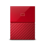 Western Digital 1 TB My Passport External Portable Hard Disk Drive (HDD), USB 3.0, Red, WDBYNN0010BRD