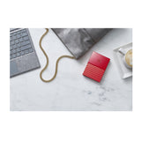 Western Digital 1 TB My Passport External Portable Hard Disk Drive (HDD), USB 3.0, Red, WDBYNN0010BRD