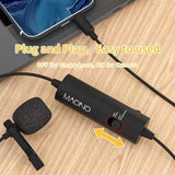 MAONO AU-100 Omnidirectional Microphone Compatible with Smarphone, Camcorder, PC and DSLR