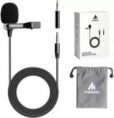 MAONO AU-400 Lavalier Auxiliary Omnidirectional Microphone (Black)