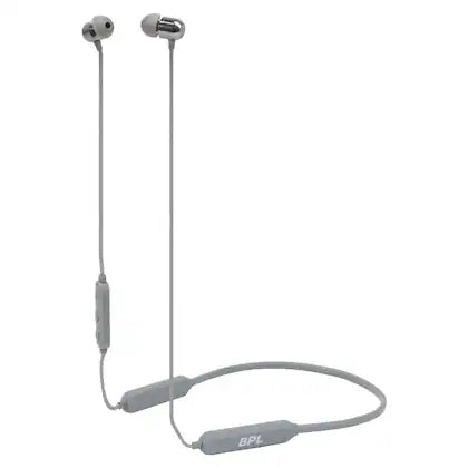 BPL Urban Beat MX 300 BWLNB301 Behind-the-Neck In-Ear Wirless Bluetooth Headphone with 38 hours Playtime, Grey