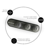 UltraProlink UM1001 Tidy Magnetic Cable Clips Organizer for Multipurpose Charging Accessory Cables, Mouse Cable, PC, Office and Home- Cable Manager & Organiser