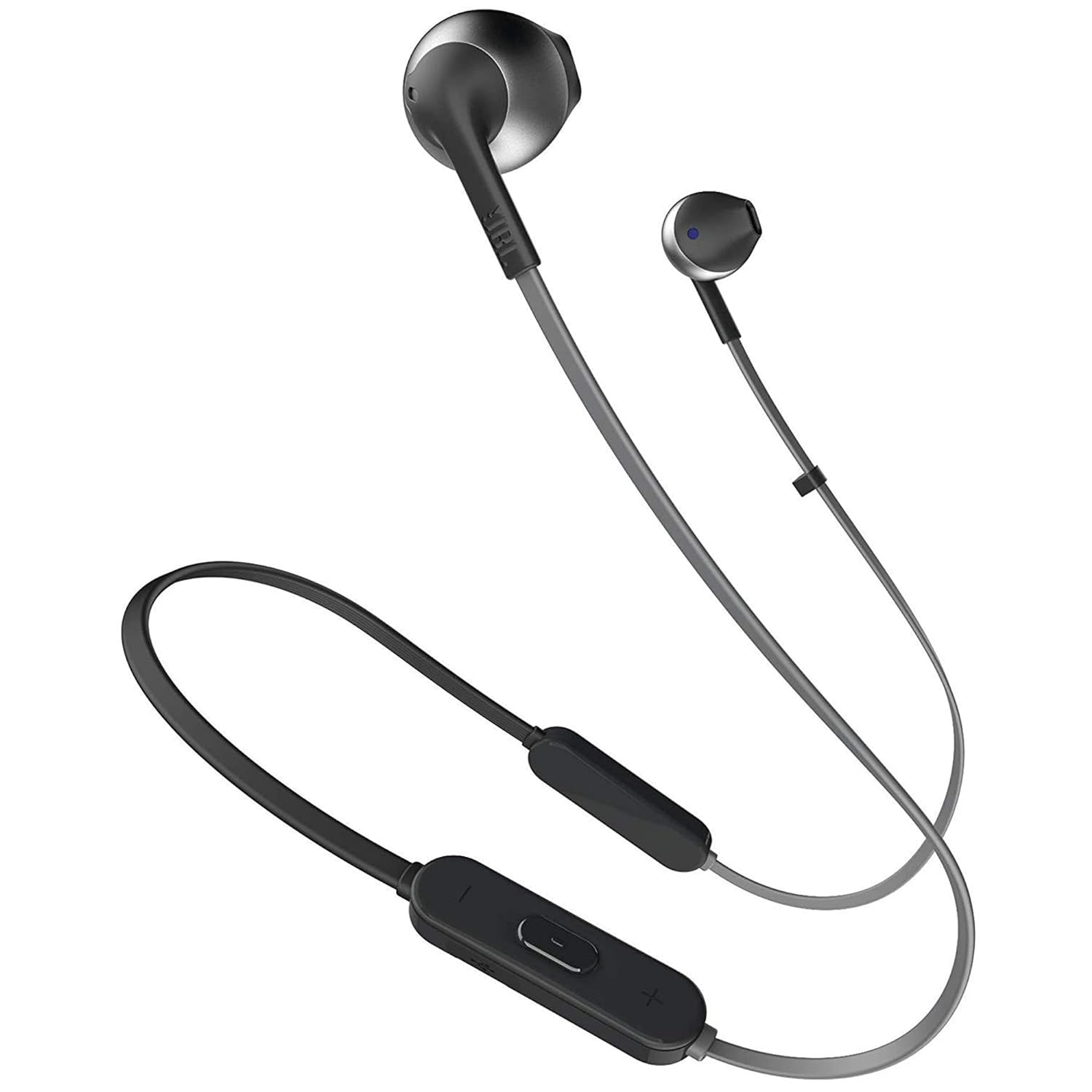JBL T205BT Wireless Bluetooth in Ear Neckband Headphones with Mic (Black)