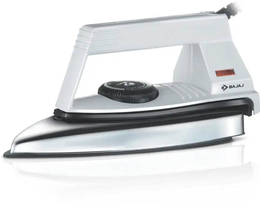 BAJAJ Glider 750-Watt Dry Iron (White, Silver)