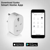 Syska MWP-003 Smart Wi-fi Plug with Power Meter 16Amp (White)