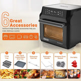 INALSA Air Fryer Oven Aero Smart-18 L| 1700 W-12 Preset Programs| Roast, Reheat, Dehydrate, Bake| Rotisserie & Convection| 8 Accessories