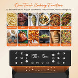 INALSA Air Fryer Oven Aero Smart-18 L| 1700 W-12 Preset Programs| Roast, Reheat, Dehydrate, Bake| Rotisserie & Convection| 8 Accessories