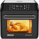 INALSA Air Fryer Oven Aero Smart-18 L| 1700 W-12 Preset Programs| Roast, Reheat, Dehydrate, Bake| Rotisserie & Convection| 8 Accessories