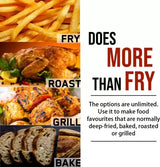 INALSA Air Fryer 4.2 ltr|1400 W with Air Crisp Technology|Temperature & Timer Control|8 Preset Menu & Digital Display|Air fry, Bake,Roast,Reheat,Dehydrate|Airfryer Recipe book(Tasty Fry Digital)