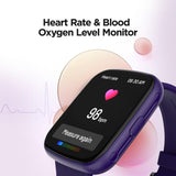 boAt Wave Play Smart Watch 4.30 cm (1.69 inch) HD Display, Heart Rate, SpO2 and Sleep Monitor, Multiple Sports Mode, Health Ecosystem, 100+ Cloud Based Watch Faces, ELECTRIC PURPLE