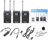 BOYA BY-WM8 PRO-K2 Dual-Channel Wireless Microphone System with One Receiver and Two Transmitter Microphone