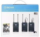 BOYA BY-WM8 PRO-K2 Dual-Channel Wireless Microphone System with One Receiver and Two Transmitter Microphone