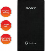 SONY 5800 mAh Power Bank (Black, Lithium Polymer)