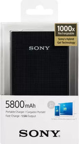 SONY 5800 mAh Power Bank (Black, Lithium Polymer)